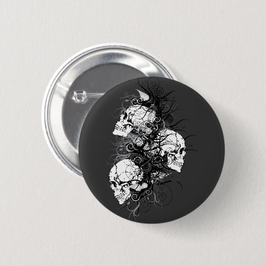 Fantasy Skulls Ronde Button 5,7 Cm (Voorkant /achterkant)