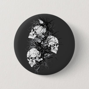 Fantasy Skulls Ronde Button 5,7 Cm
