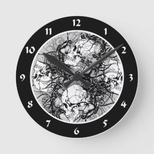 Fantasy Skulls Ronde Klok