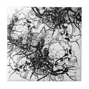 Fantasy Skulls Tegeltje