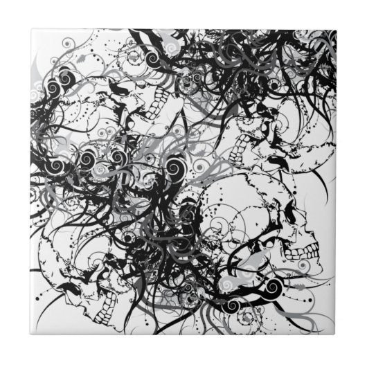 Fantasy Skulls Tegeltje (Voorkant)