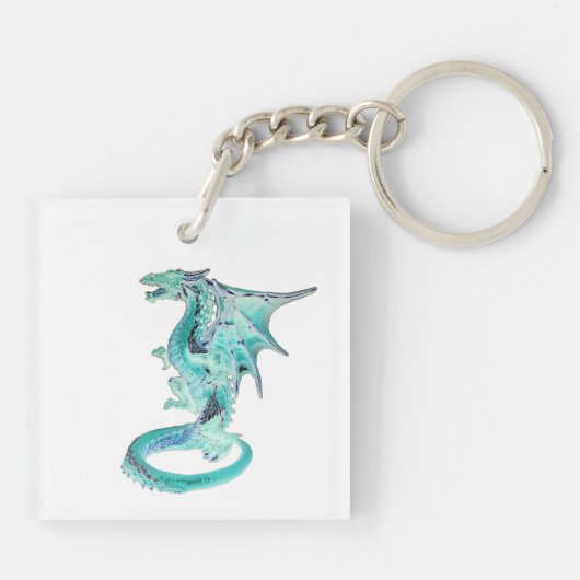 Fantasy Sky Blue Sleutelhanger (Achterkant)