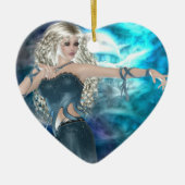Fantasy Sky Siren Keramisch Ornament (Voorkant)