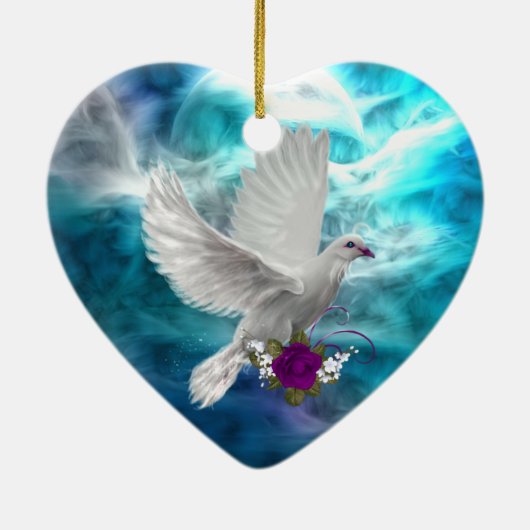 Fantasy Sky Siren Keramisch Ornament (Achterkant)