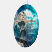 Fantasy Sky Siren Keramisch Ornament (Rechts)
