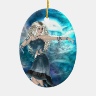 Fantasy Sky Siren Keramisch Ornament