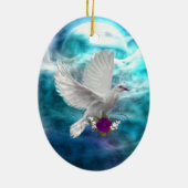 Fantasy Sky Siren Keramisch Ornament (Achterkant)