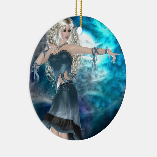 Fantasy Sky Siren Keramisch Ornament (Rechts)