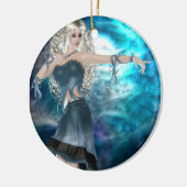 Fantasy Sky Siren Keramisch Ornament (Links)