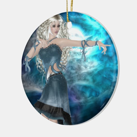 Fantasy Sky Siren Keramisch Ornament (Links)
