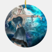 Fantasy Sky Siren Keramisch Ornament (Achterkant)