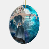 Fantasy Sky Siren Keramisch Ornament (Rechts)
