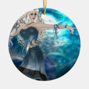 Fantasy Sky Siren Keramisch Ornament
