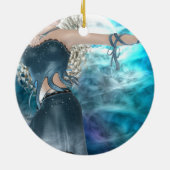 Fantasy Sky Siren Keramisch Ornament (Achterkant)