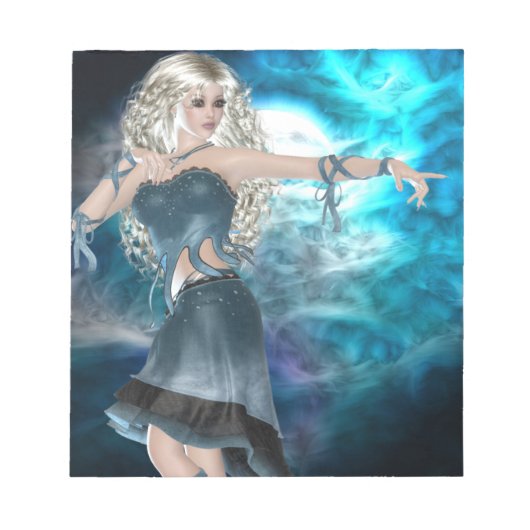 Fantasy Sky Siren Notitieblok (Voorkant)