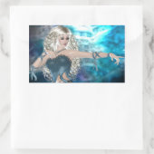 Fantasy Sky Siren Rechthoekige Sticker (Tas)