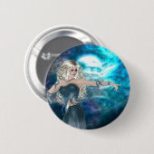 Fantasy Sky Siren Ronde Button 5,7 Cm (Voorkant /achterkant)