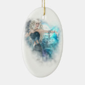 Fantasy Sky Siren Vignette Keramisch Ornament (Rechts)