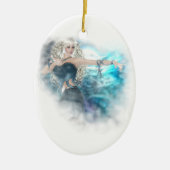 Fantasy Sky Siren Vignette Keramisch Ornament (Voorkant)
