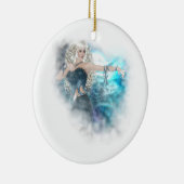 Fantasy Sky Siren Vignette Keramisch Ornament (Rechts)