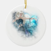 Fantasy Sky Siren Vignette Keramisch Ornament (Voorkant)