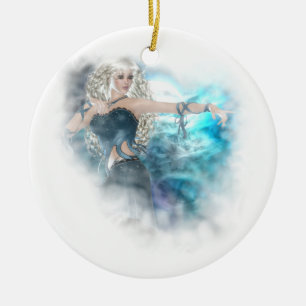 Fantasy Sky Siren Vignette Keramisch Ornament
