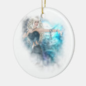 Fantasy Sky Siren Vignette Keramisch Ornament (Links)