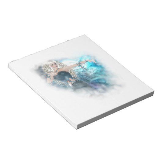 Fantasy Sky Siren Vignette Notitieblok (Schuin)