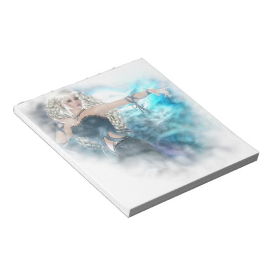 Fantasy Sky Siren Vignette Notitieblok (Schuin)