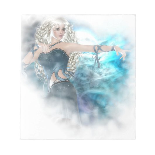 Fantasy Sky Siren Vignette Notitieblok (Voorkant)