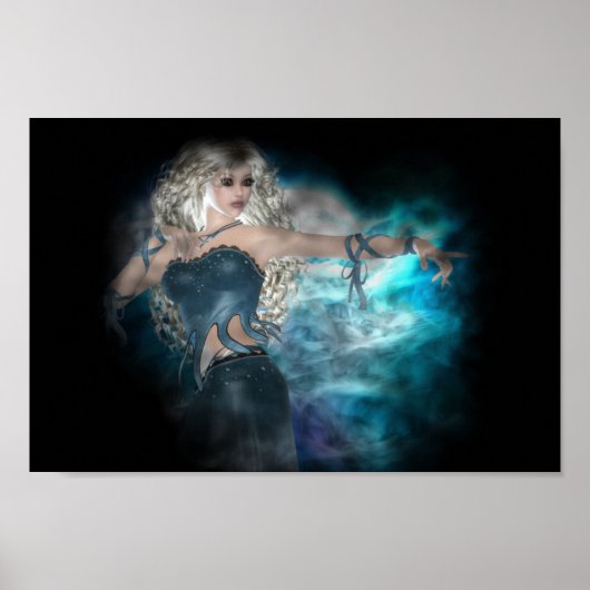 Fantasy Sky Siren Vignette Poster (Voorkant)