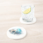 Fantasy Sky Siren Vignette Zandsteen Onderzetter (Zijkant)