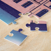 Fantasy Skyline van Parijs onder de sterren Legpuzzel (Zijkant)