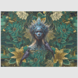 Fantasy Smaragd Koninginnen van het Bos Decoupage Tissuepapier