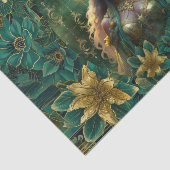 Fantasy Smaragd Koninginnen van het Woud Decoupage Tissuepapier (Detail)