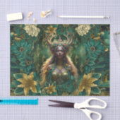 Fantasy Smaragd Koninginnen van het Woud Decoupage Tissuepapier (Craft)