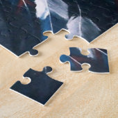 Fantasy sneeuw luipaard vleugels legpuzzel (Zijkant)