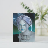 Fantasy Sneeuwfee Briefkaart (Staand voorkant)