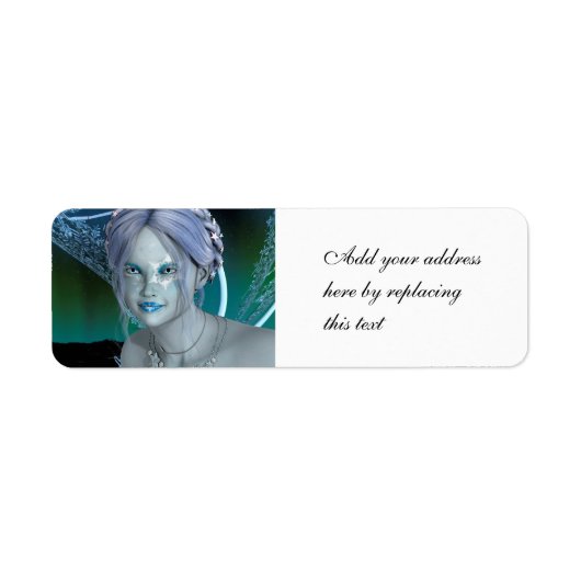 Fantasy Sneeuwfee Etiket (Voorkant)