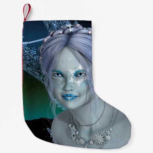 Fantasy Sneeuwfee Kleine Kerstsok (Voorkant)