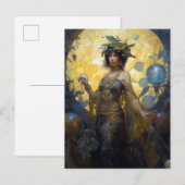 Fantasy Sorceress Magic Fantasy Briefkaart (Voorkant / Achterkant)