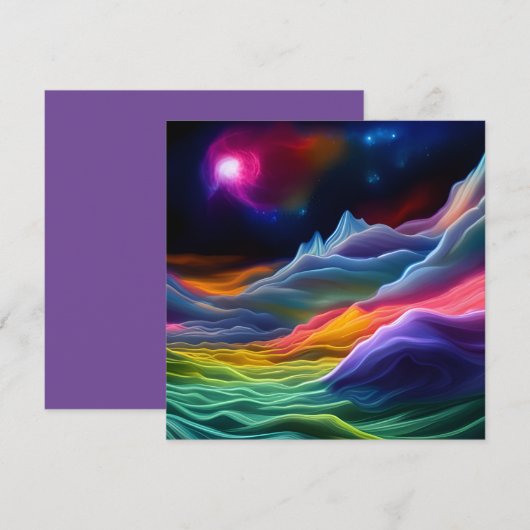 Fantasy Space Escape Kaart (Voorkant / Achterkant)