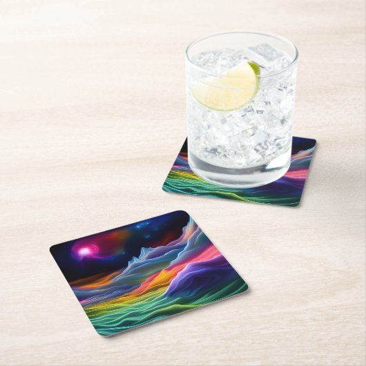 Fantasy Space Escape Kartonnen Onderzetters (Insitu)