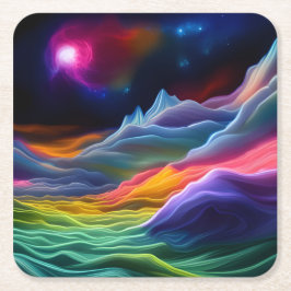 Fantasy Space Escape Kartonnen Onderzetters