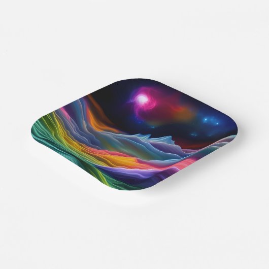 Fantasy Space Escape Papieren Bordje (Gebogen)