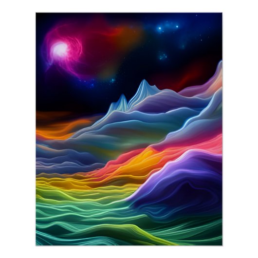 Fantasy Space Escape Perfect Poster (Voorkant)