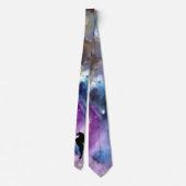 Fantasy Space Nebula Unicorn Dragon Roze blauw Stropdas (Achterkant)