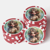 Fantasy speelkaarten pokerfiches poker chips (Opstapeling)