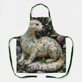 Fantasy Speelse Otter Beeldje Schort (Voorkant)