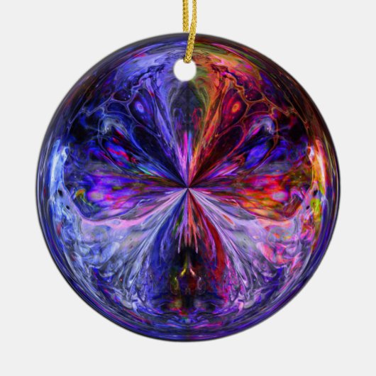 Fantasy Sphere Keramisch Ornament (Voorkant)